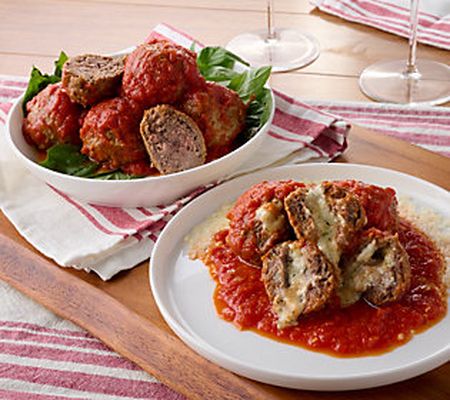 Mama Mancini's 4lb 3 Cheese Stuffed Beef or Turkey Meatball