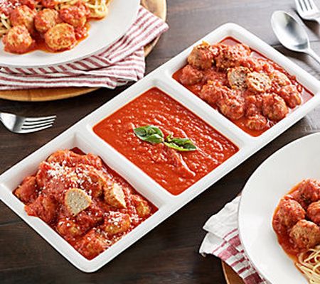 Mama Mancini's 80ct Three Cheese Mini Meatballs & 1-lb Sauce