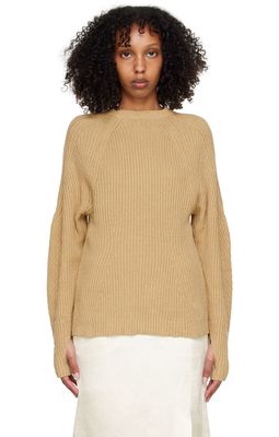 Mame Kurogouchi Brown Linen Sweater