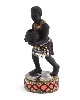 Man Holding Ukhamba Sculpture