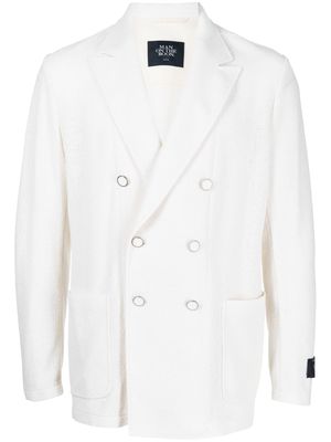 Man On The Boon. Bookle double-breasted blazer - White