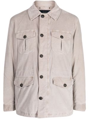 Man On The Boon. button-down garment-dyed jacket - Neutrals