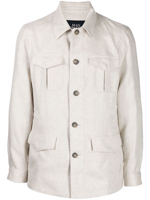 Man On The Boon. button-front shirt jacket - Neutrals