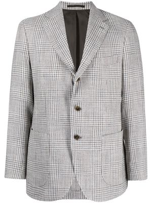 Man On The Boon. check-pattern single-breasted blazer - Brown