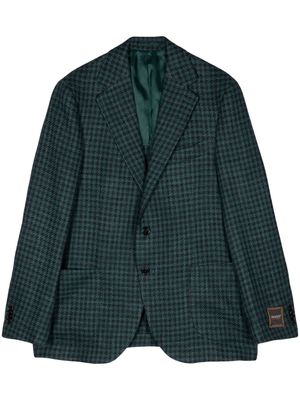 Man On The Boon. check-pattern single-breasted blazer - Green