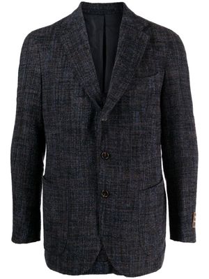 Man On The Boon. Drago checked single-breasted blazer - Blue