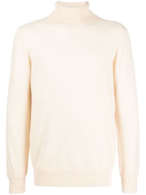 Man On The Boon. fine-knit cashmere jumper - White