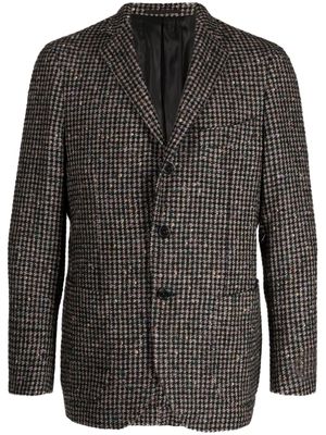 Man On The Boon. houndstooth-pattern single-breasted blazer - Multicolour