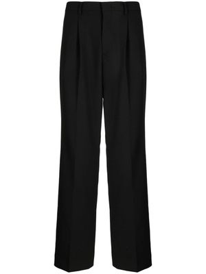 Man On The Boon. pintuck wide-leg trousers - Black