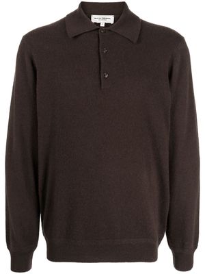 Man On The Boon. polo-collar cashmere jumper - Brown