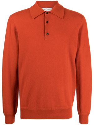Man On The Boon. polo-collar cashmere jumper - Orange