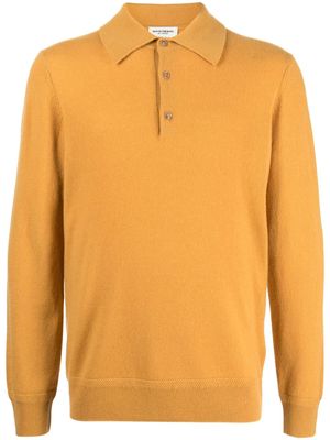 Man On The Boon. polo-collar cashmere jumper - Yellow