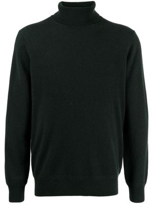Man On The Boon. roll-neck cashmere jumper - Green