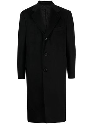 Man On The Boon. single-breasted cashmere coat - Black