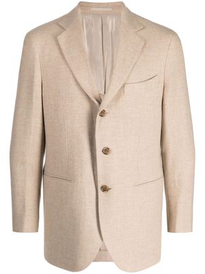 Man On The Boon. single-breasted wool blend blazer - Neutrals
