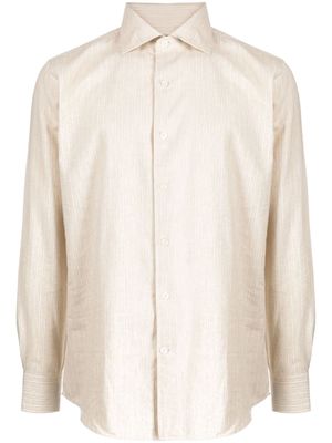 Man On The Boon. striped cotton shirt - Neutrals