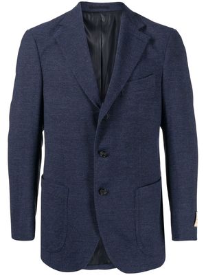 Man On The Boon. tailored single-breasted blazer - Blue