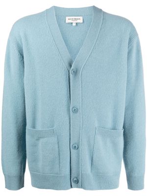 Man On The Boon. V-neck button-up cardigan - Blue