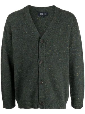 Man On The Boon. V-neck button-up cardigan - Green