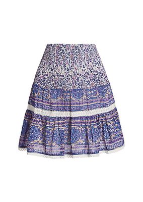 Mandy Block-Print Skirt
