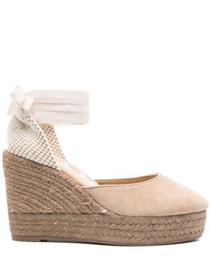 Manebi 100mm suede espadrilles - Neutrals