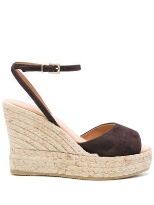 Manebi 110mm suede espadrilles - Brown