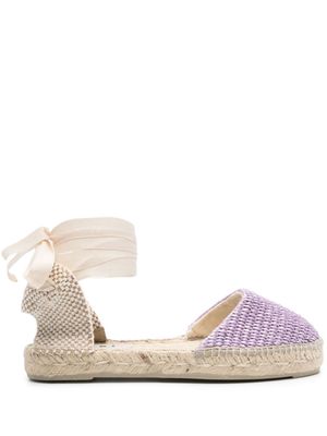 Manebi almond interwoven espadrilles - Purple