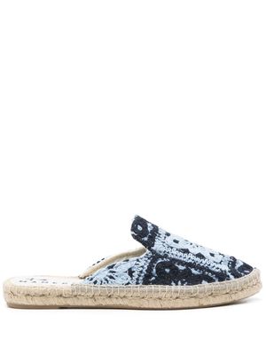 Manebi crochet cotton espadrilles - Blue