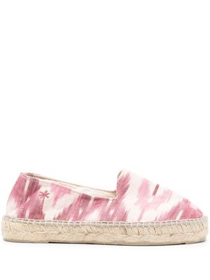 Manebi geometric cotton espadrilles - Pink