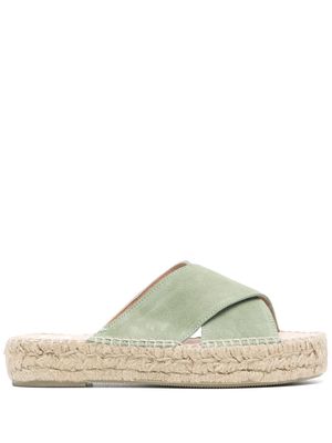 Manebi Hamptons suede espadrilles - Green