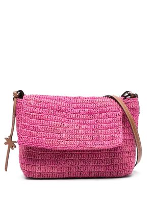 Manebi interwoven single-strap crossbody bag - Pink