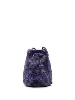 Manebi mini Beach bucket bag - Purple