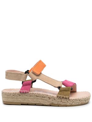 Manebi open-toe leather espadrilles - Pink
