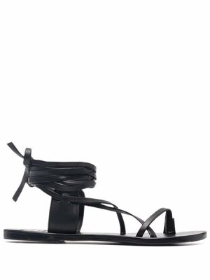 Manebi St. Tropez leather sandals - Black