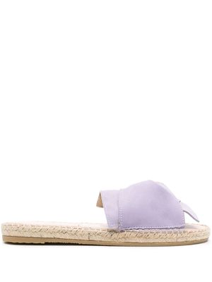 Manebi suede twisted espadrilles - Purple