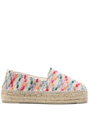 Manebi textured geometric espadrilles - Blue