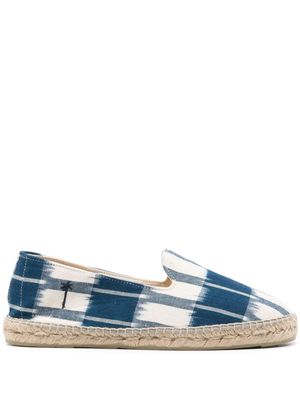 Manebi Tulum tie-dye cotton espadrilles - Blue