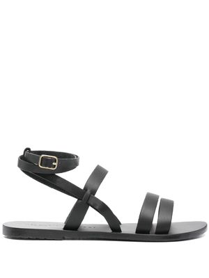 Manebi x Alex Rivière Mika leather sandals - Black