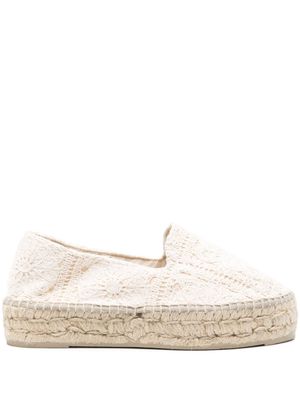 Manebi Yucatán crochet espadrilles - Neutrals