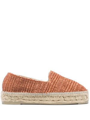 Manebi Yucatán raffia espadrilles - Orange