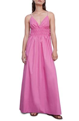 MANGO A-Line Cotton Dress in Pink