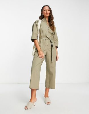 Mango boilersuit in khaki-Green