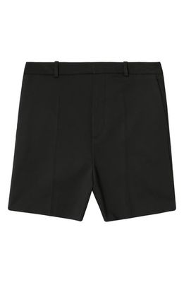 MANGO Creased Shorts in Black
