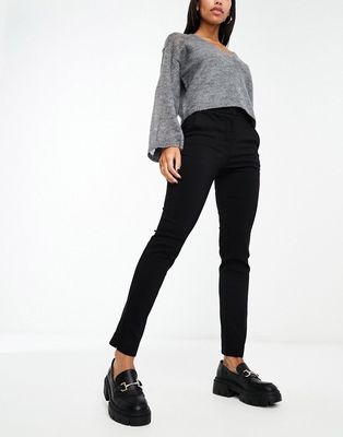 Mango fitted cigarette pants in black