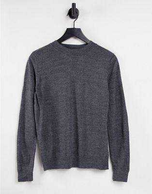 Mango knitted sweater in gray-Grey