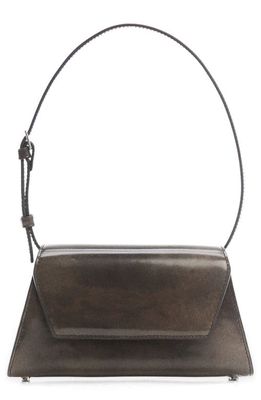 MANGO Patent Leather Bag in Charcoal