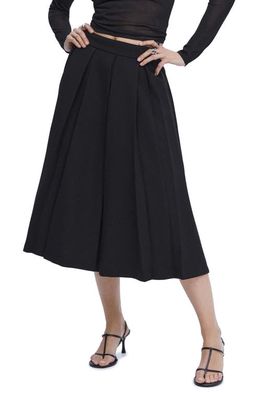 MANGO Pleated Skirt in Black