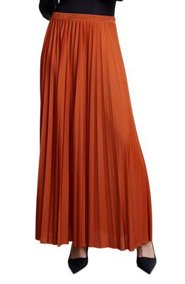 MANGO Pleated Skirt in Russet