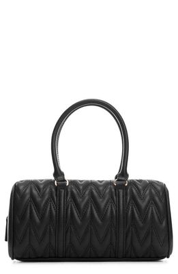 MANGO Quilted Double Handle Crossbody Bag in Black