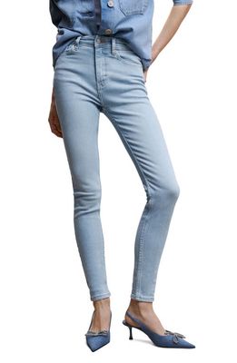 MANGO Skinny Jeans in Light Blue
